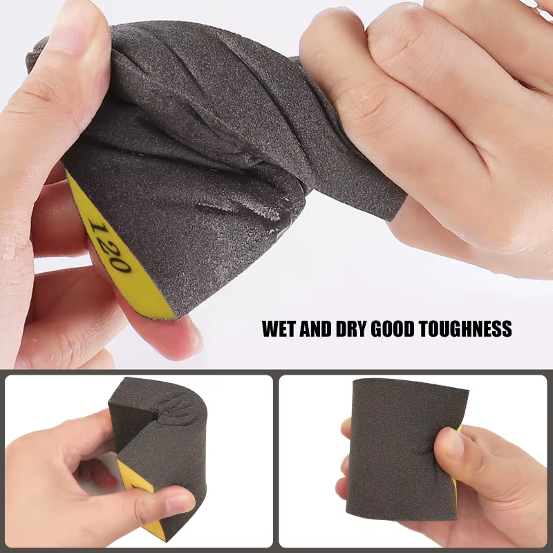 6 pièces/ensemble (60 80 120 180 240 320) bloc de ponçage épais moyen fin