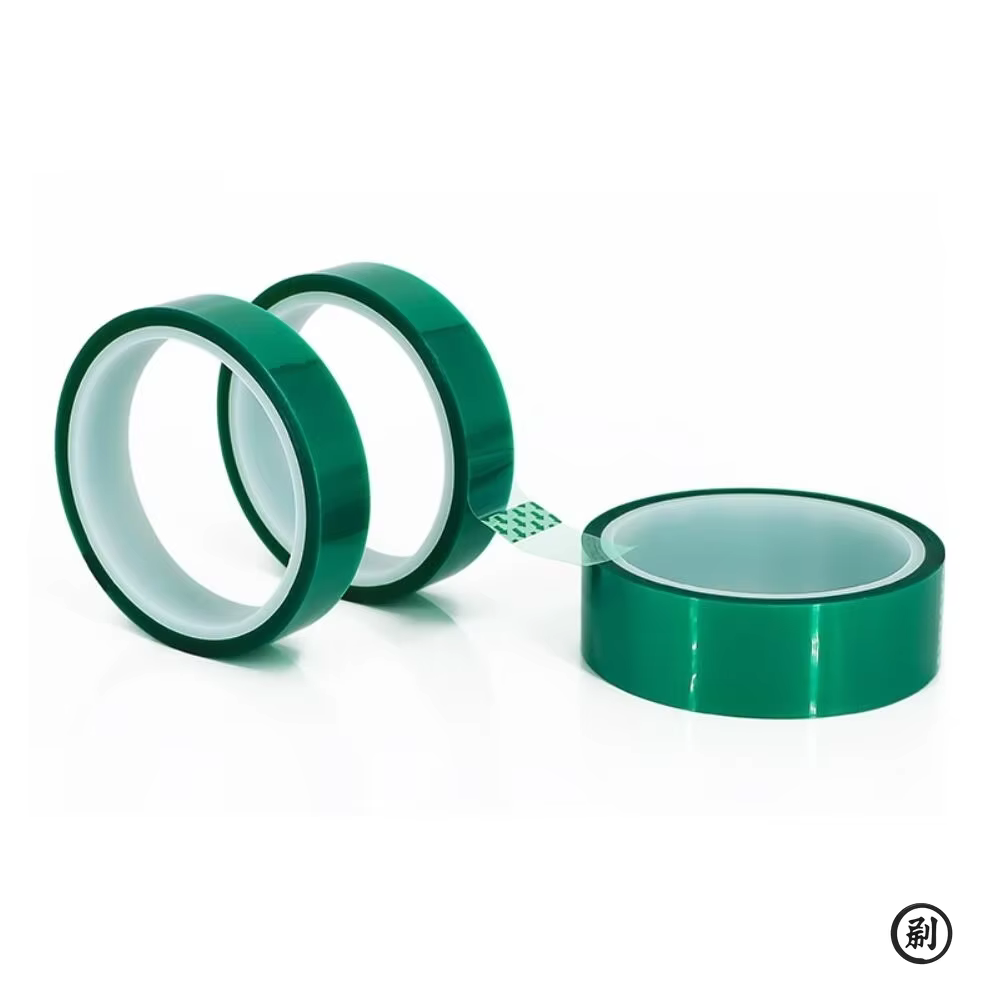Ruban de masquage en polyester vert haute température
