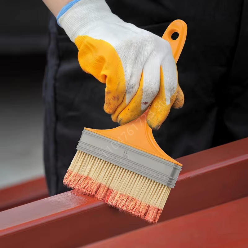 Brosse à peinture murale avec manche en plastique