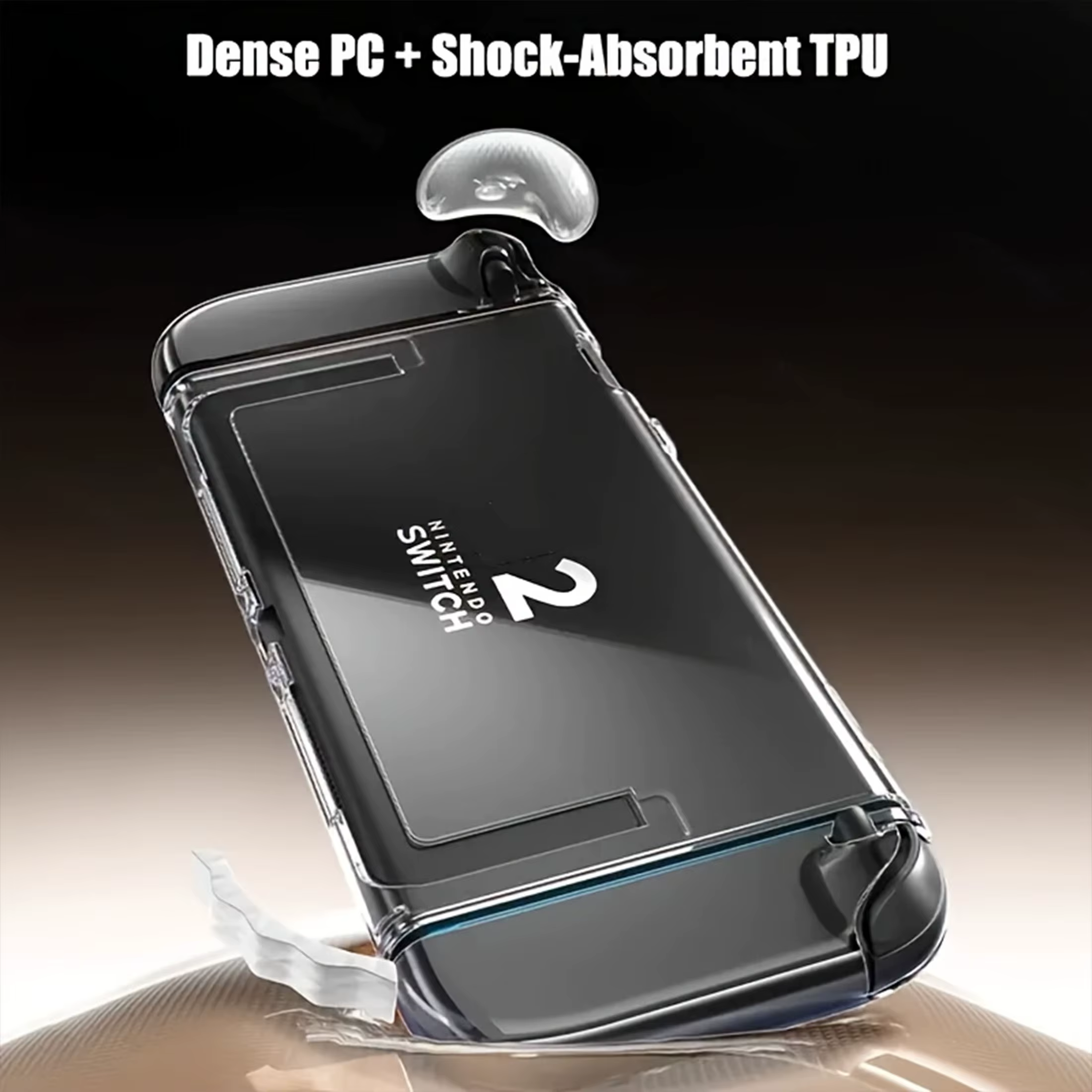 Housse de protection transparente Dockable, Compatible avec Nintendo Switch 2, 2 housses en TPU pour Joycon, anti-rayures