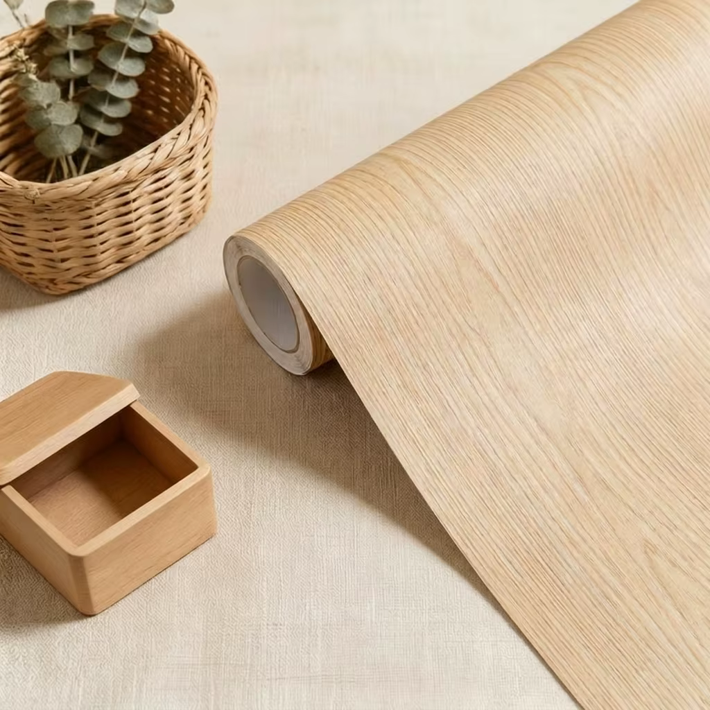 Papier peint auto-adhésif imitation grain de bois