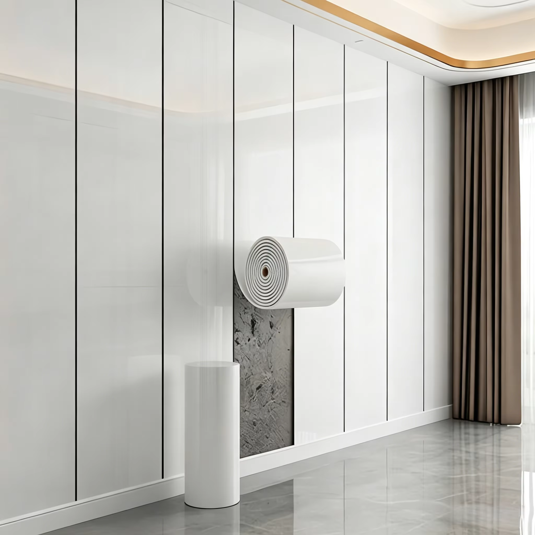 Papier peint en mousse marbrée 40cmx3m