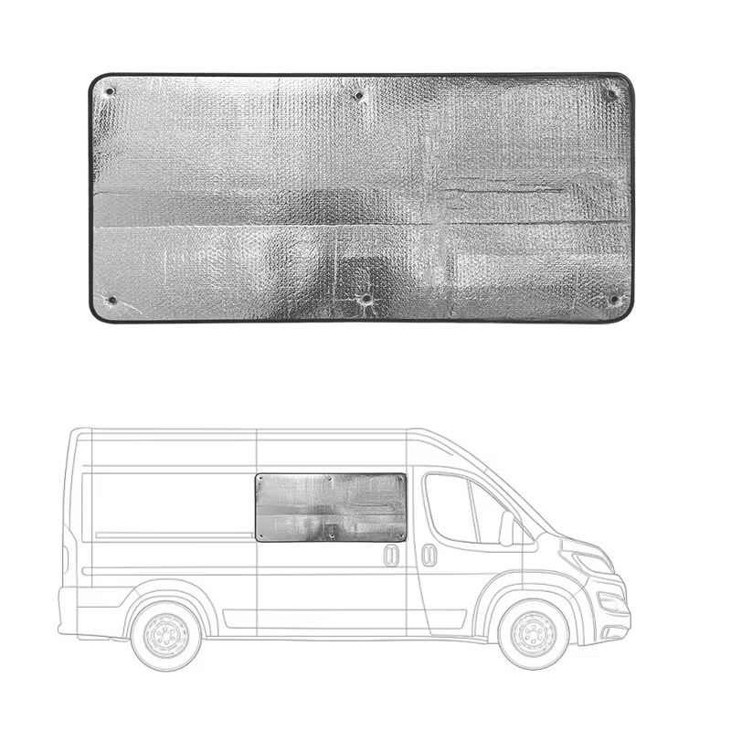 Rideau thermique occultant pour Fiat Ducato, Peugeot Boxer, Citroën Relay, isolation épaisse pour fourgonnette