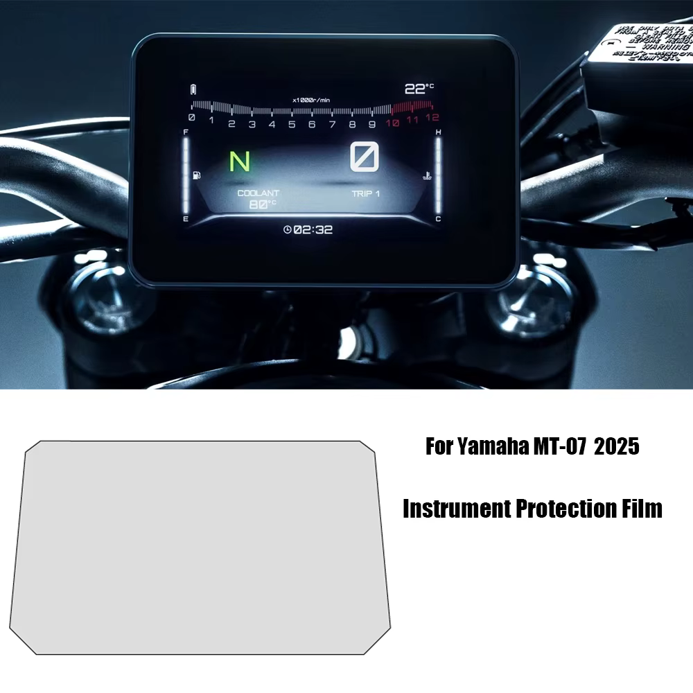 MT-07 MT 07 2025 nouveaux accessoires de Film d'instrument de Protection de moto pour Yamaha MT07 tableau de bord d'écran de groupe de rayures
