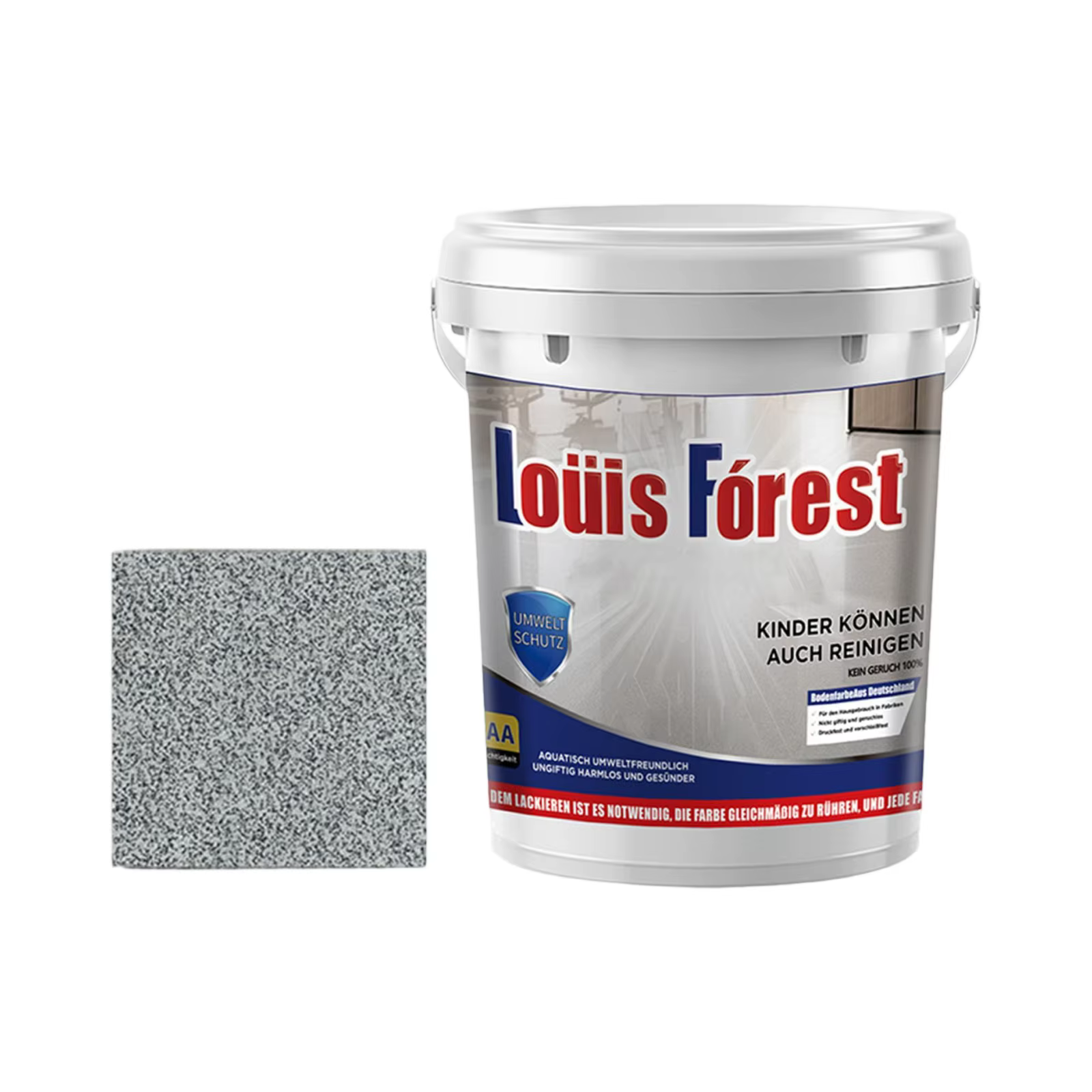 Revêtement de sol époxy effet marbre brillant
