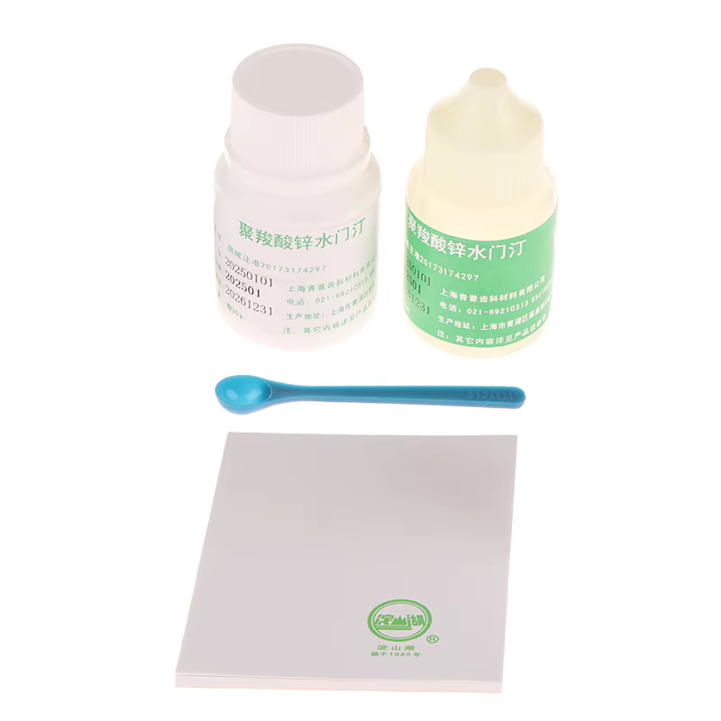Liquide de ciment de Polycarboxylate de Zinc de 15ml + 30g de poudre