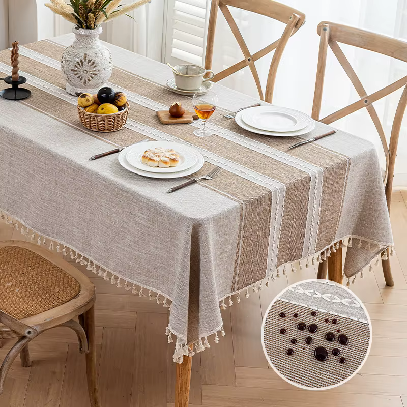 Décoration de Table basse de cuisine, couverture de Table imperméable pour salle à manger, nappe japonaise, antidérapante et résistante à l'usure, rectangulaire