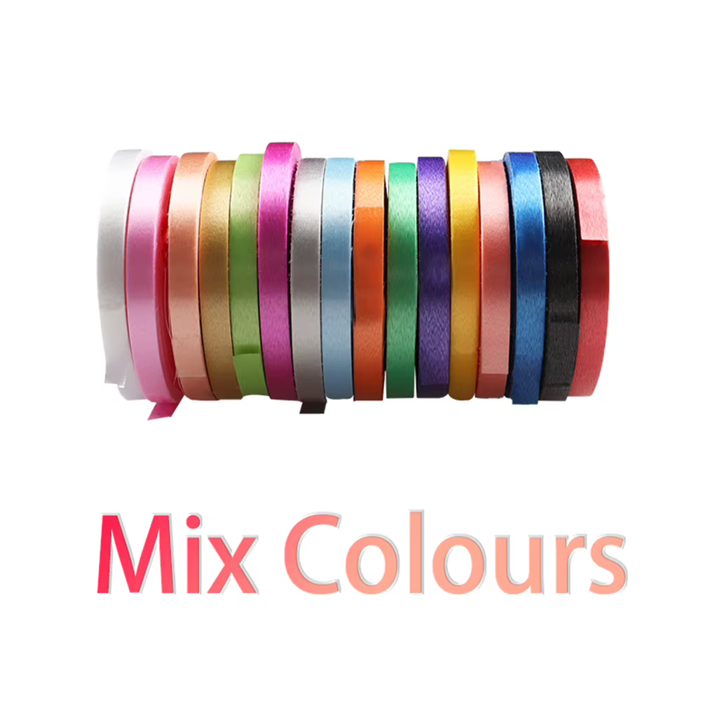 Ruban pour ballons 10M/rouleaux, multicolore, accessoires pour anniversaires, mariages, artisanat, corde à nouer pour ballons, chaîne en satin, bricolage, cadeaux de fête, décoration