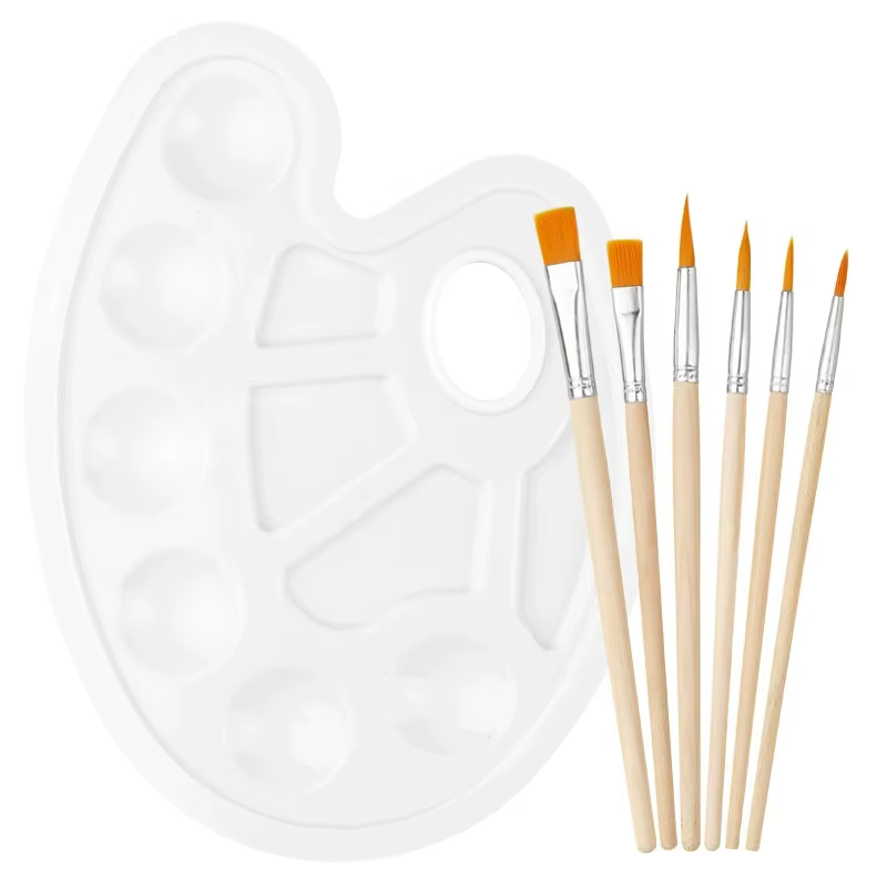 Palette en plastique blanc 1 pièce/7 pièces