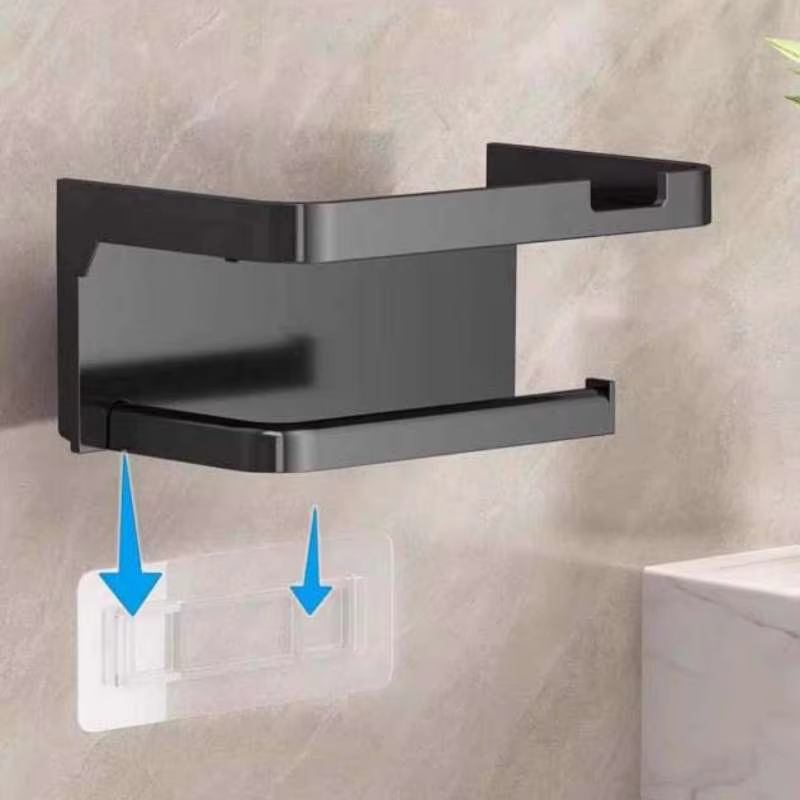 Porte-papier toilette mural multifonctionnel, organisateur WC, support pour serviettes de cuisine, support mural pour rouleau de papier, support de rangement pour téléphone
