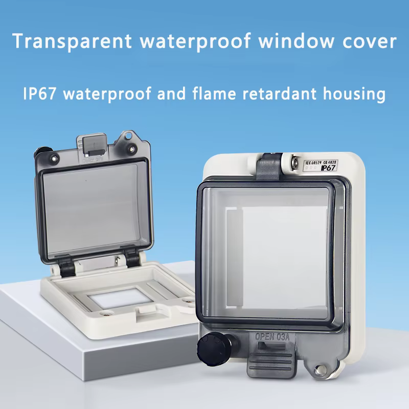 Couvercle de fenêtre de protection étanche transparent