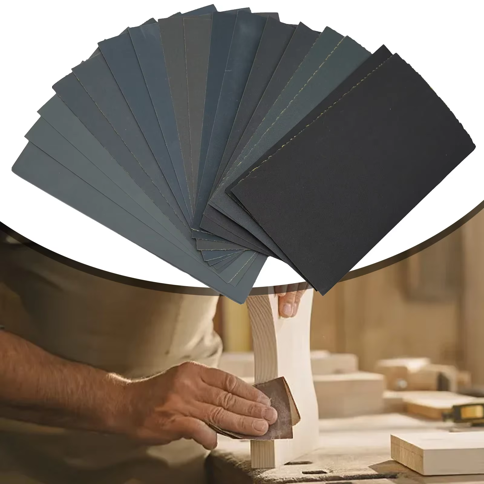 18 pièces/ensemble papier de verre 400