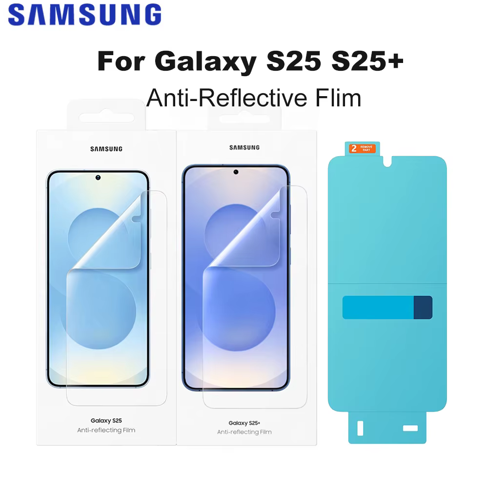 2PCS Protecteur d'écran anti-reflet d'origine Samsung Galaxy S25 S25+ pour S25 S25Plus Protecteur d'écran