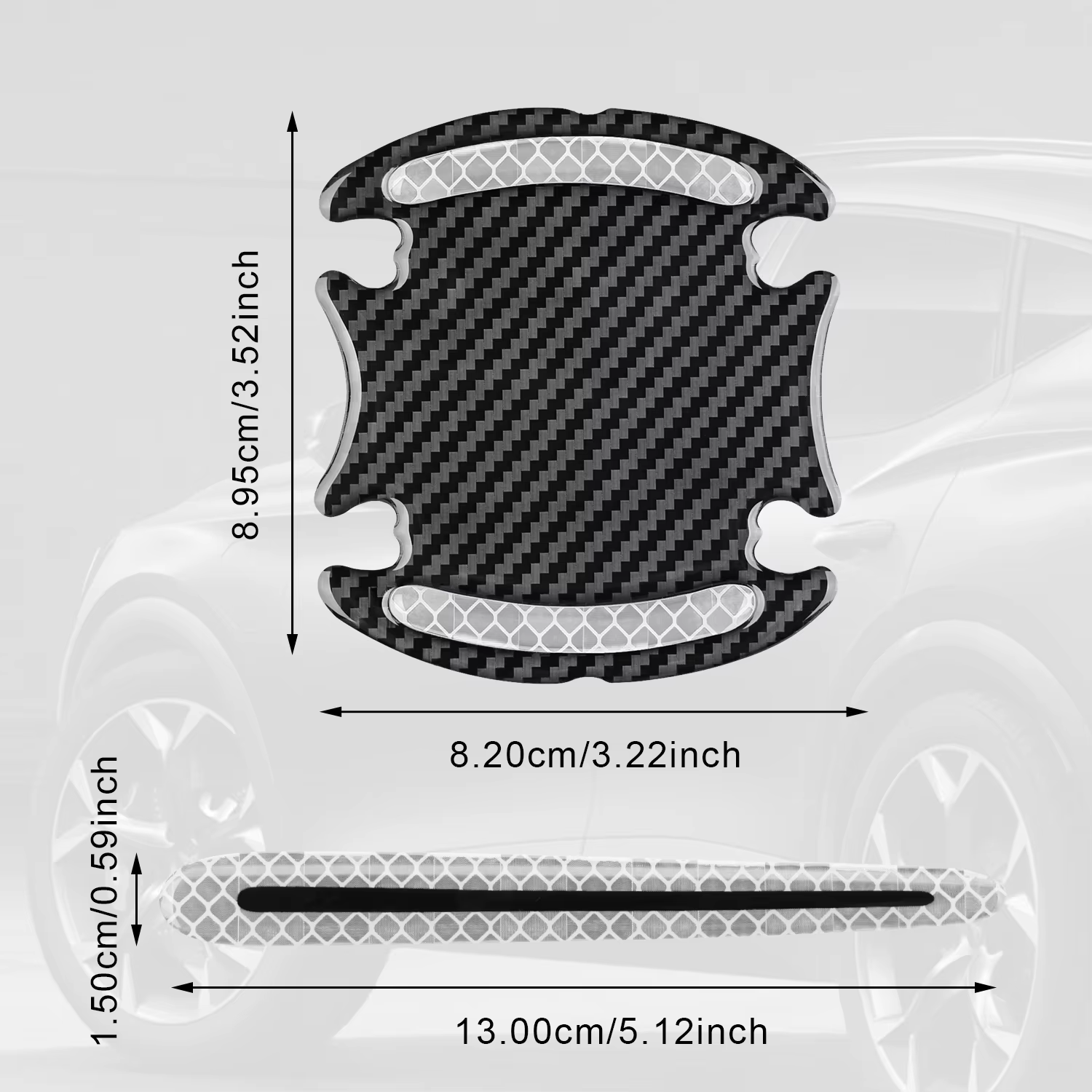 Autocollant de protection anti-rayures pour porte