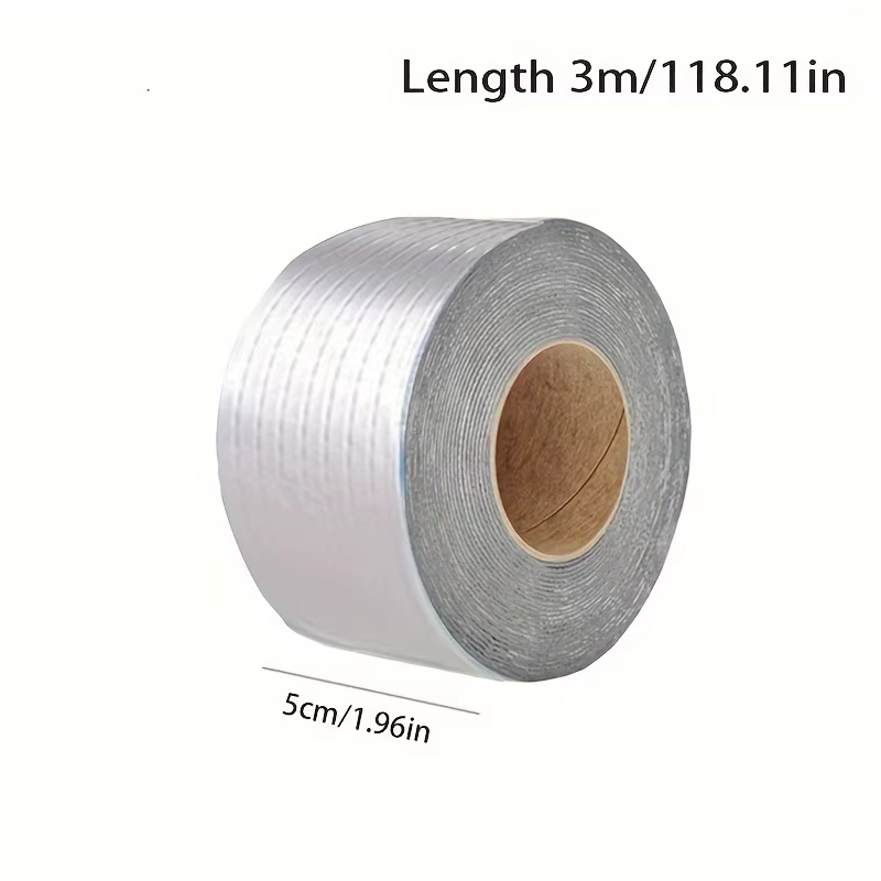 1 rouleau de ruban adhésif en aluminium imperméable de qualité supérieure