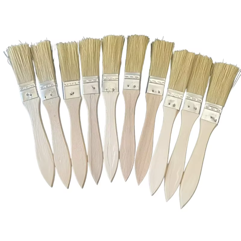 Ensemble de pinceaux professionnels avec manche en bois