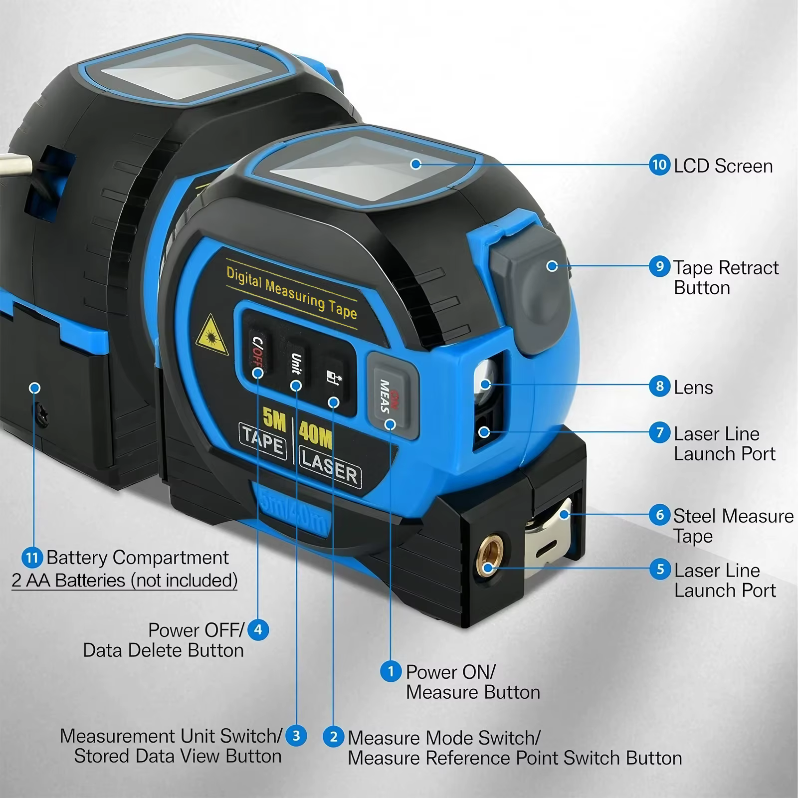 Télémètre laser 40M 60M