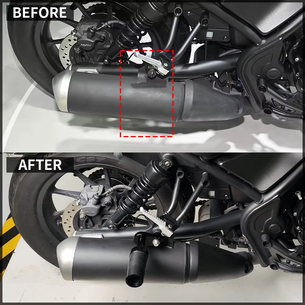 Protection de tuyau d'échappement, barre Anti-chute, curseurs de cadre, Protection de carénage Anti-collision pour Honda Rebel CMX 250 300 500 REBEL300/500