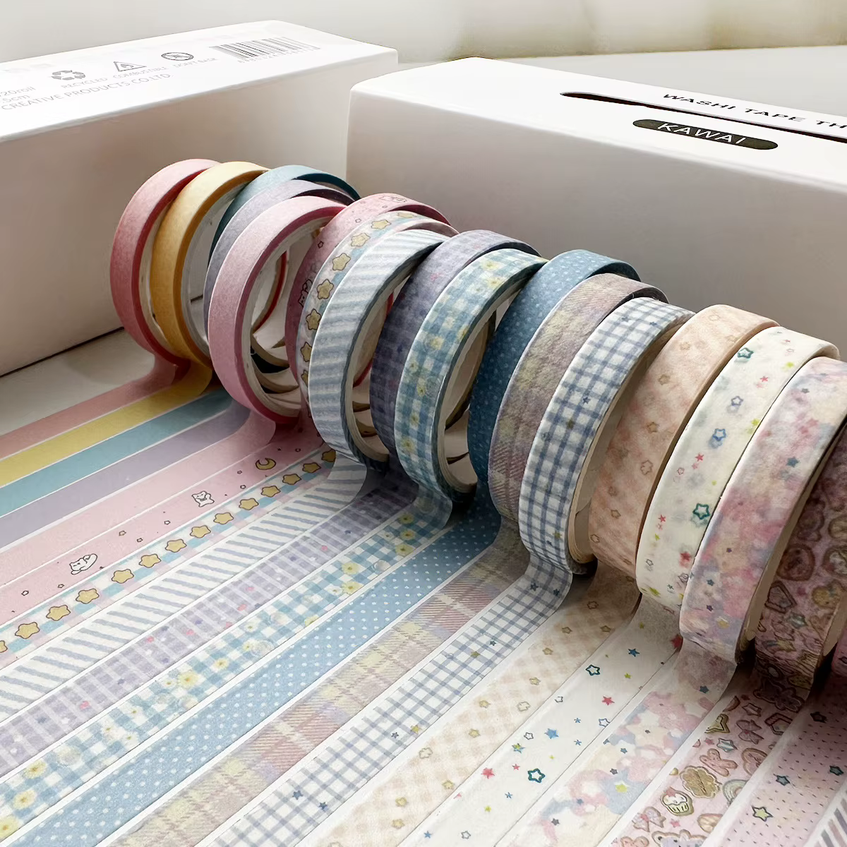 Lot de 20 rubans Washi vintage
