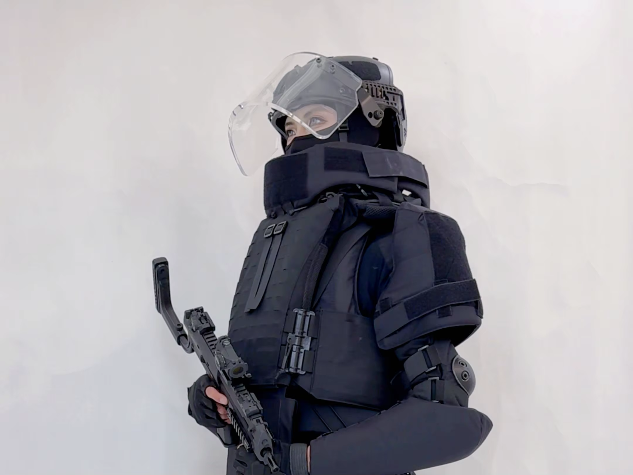 Épaulières tactiques avec doublure en éponge – Protection contre les chocs pour l'entraînement au Paintball Airsoft
