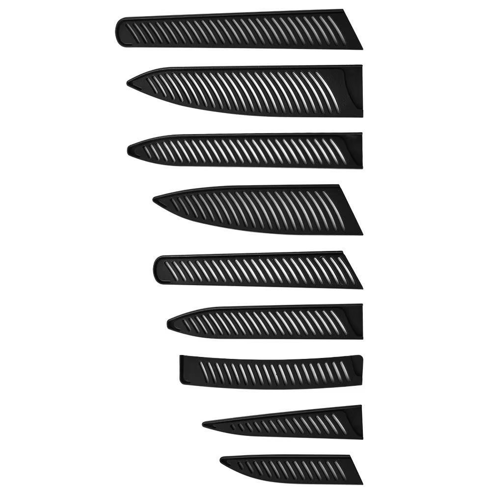 Gaine de couteau de cuisine en plastique noir, couvre-couteaux, protecteur de lame de couteau, étui de protection des bords, accessoires de cuisine, 5 ", 6", 7/8"