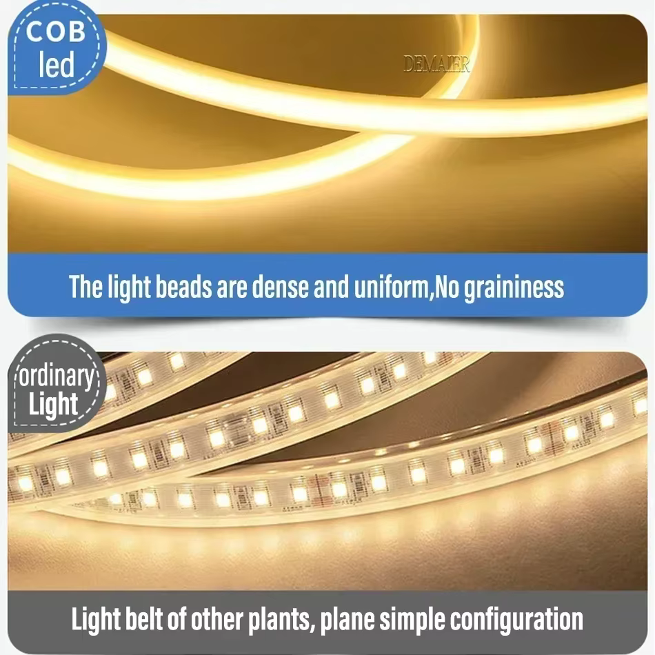 Bande lumineuse LED COB 110V 220V