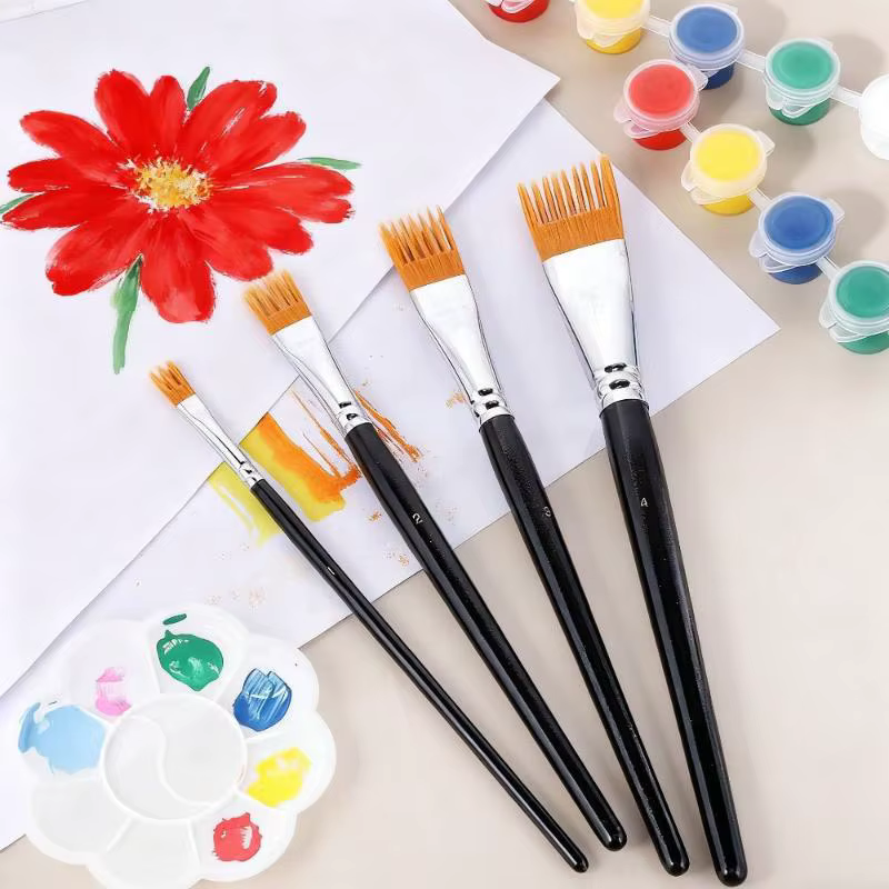 Ensemble de pinceaux à aquarelle professionnels à poils doux