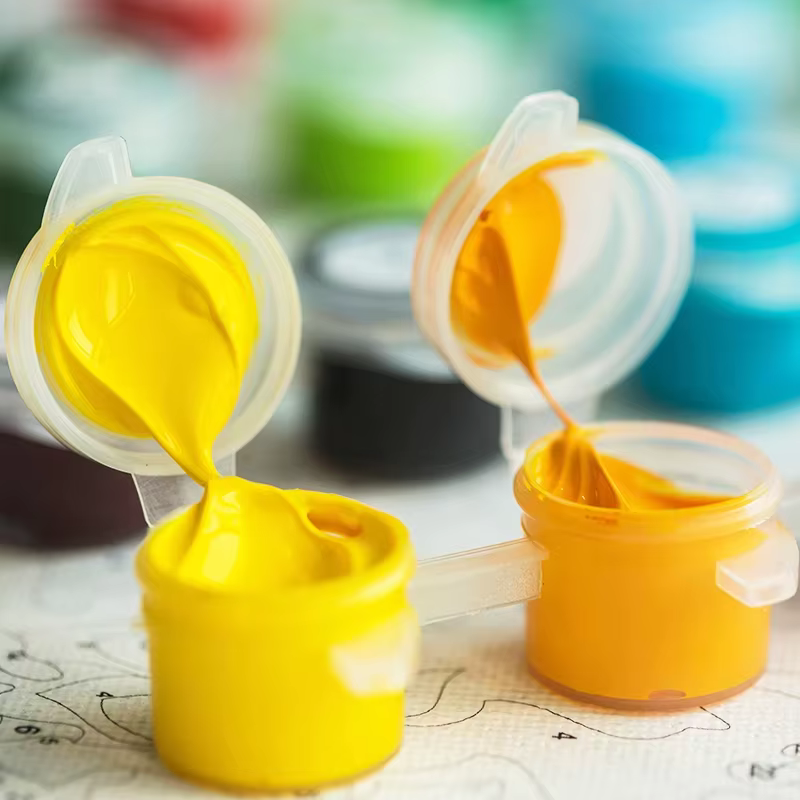 Peinture par numéros abstraite de fleurs