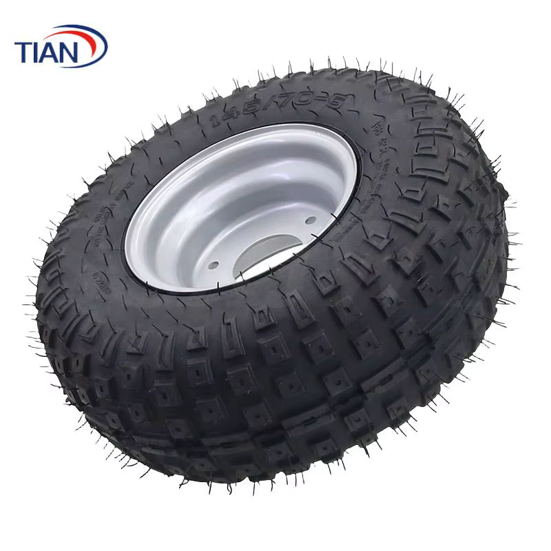 Roues ATV de 6 pouces de haute qualité avec pneus 145/70-6, adaptées aux jantes en fer de 6 pouces pour karting Buggie ATV Quad