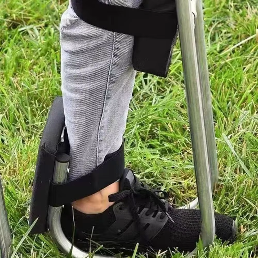 Genouillère de jardinage portable et robuste, ergonomique, avec support de cheville, pour un travail confortable et une économie d'effort