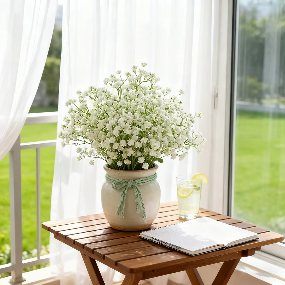 Bouquet de fleurs artificielles Gypsophila