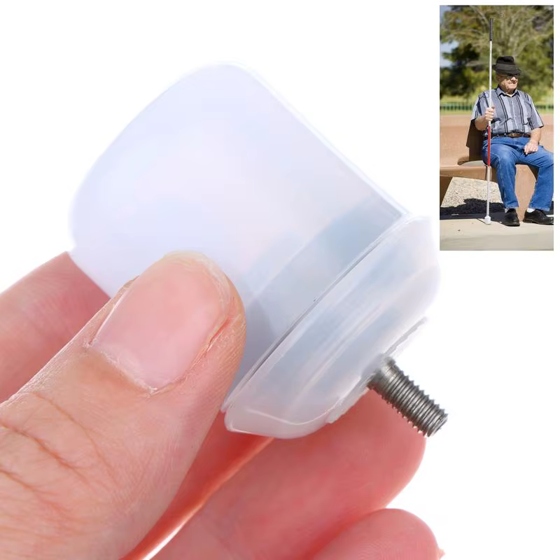 1 pièce Tête de protection réglable pour canne de marche pour aveugles, pour usage quotidien