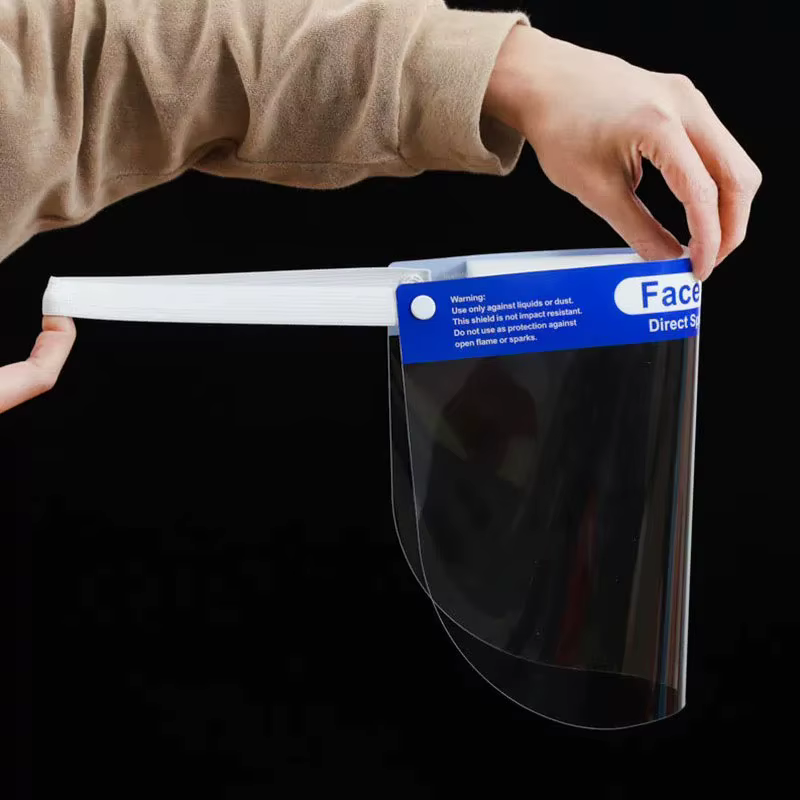 Masque de protection dentaire jetable Transparent double face, Anti-salive, Anti-éclaboussures, protection des yeux, visage complet, visière de protection pour dentiste