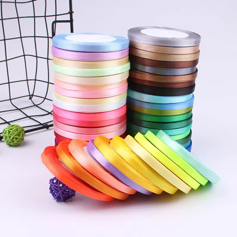 Rubans en Satin de couleur unie