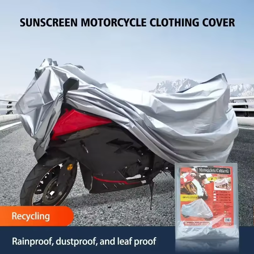 Housse de protection pour moto, vélo, scooter, imperméable, anti-poussière, anti-UV, protection solaire, pour l'extérieur et l'intérieur