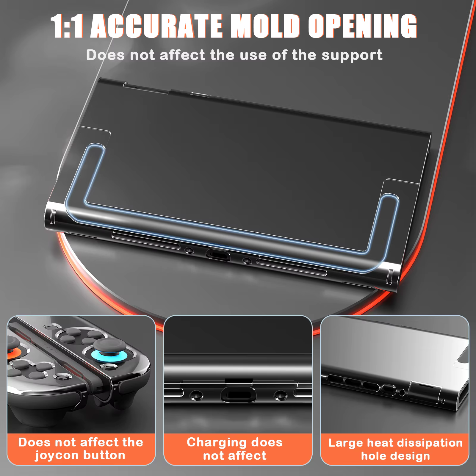 Étui rigide transparent PC pour Switch 2, étui de protection fendu, housse de protection anti-rayures en cristal, coque de protection Anti-chute