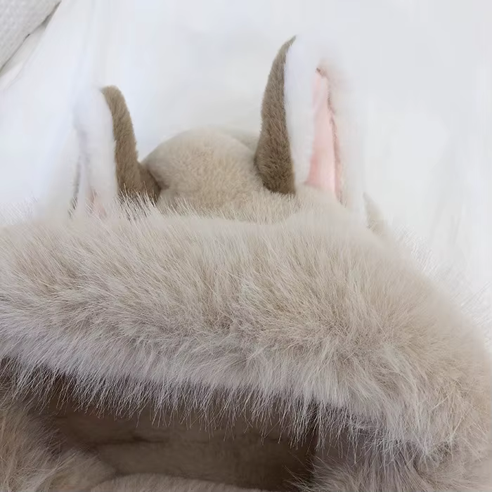 Chapeau de Ski en peluche renard, écharpe, gants, trois pièces pour femmes, chapeau d'hiver chaud, fourrure, équitation froide, Protection des oreilles en plein air