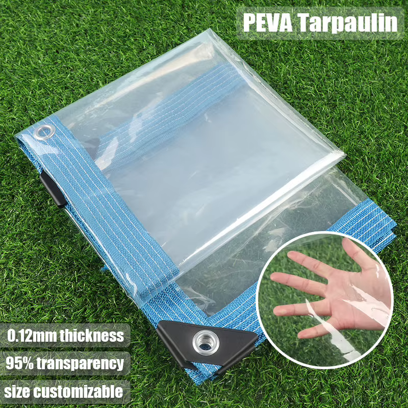 Bâche transparente PEVA personnalisable