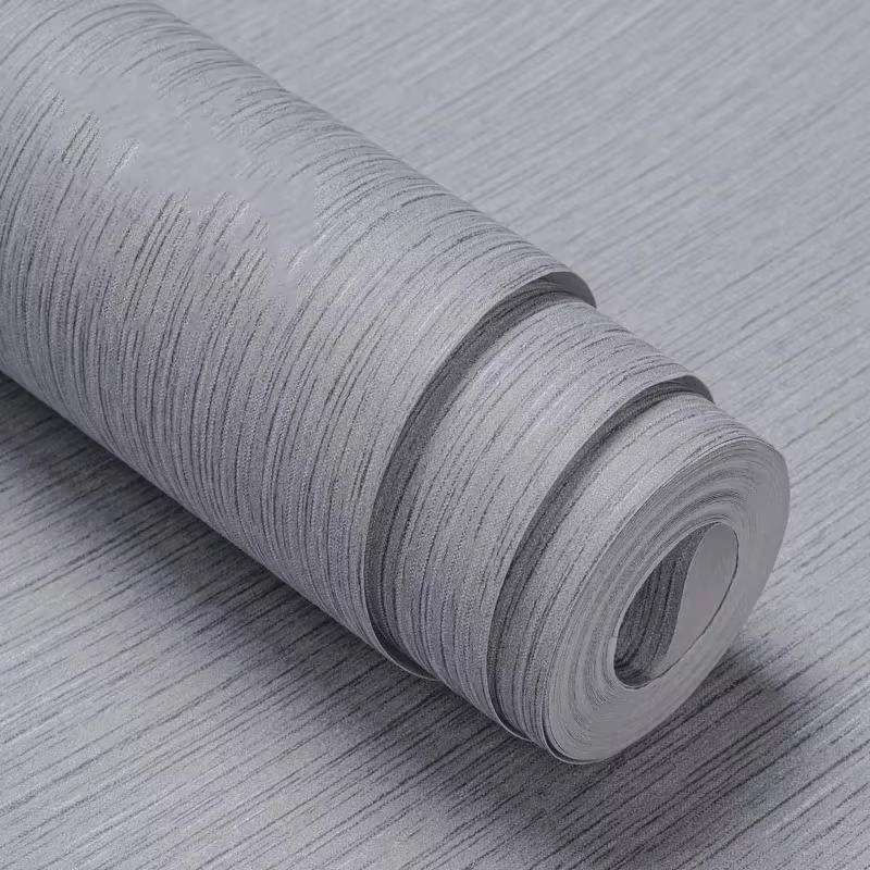 Rouleau de papier peint métallique moderne simple solide
