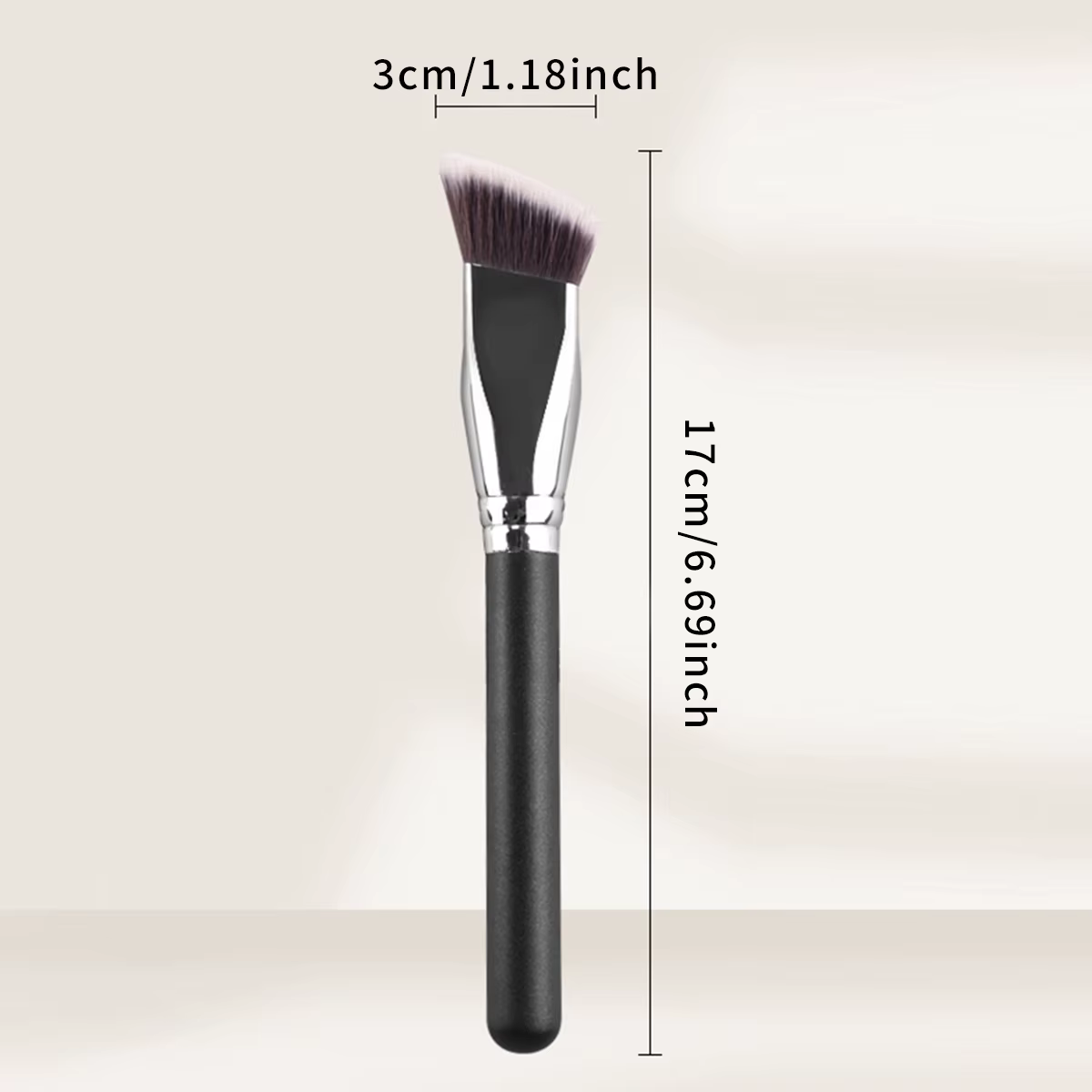 Pinceaux de maquillage professionnels inclinés pour poudre liquide, contouring, blush crème et fond de teint liquide – Outils de beauté professionnels
