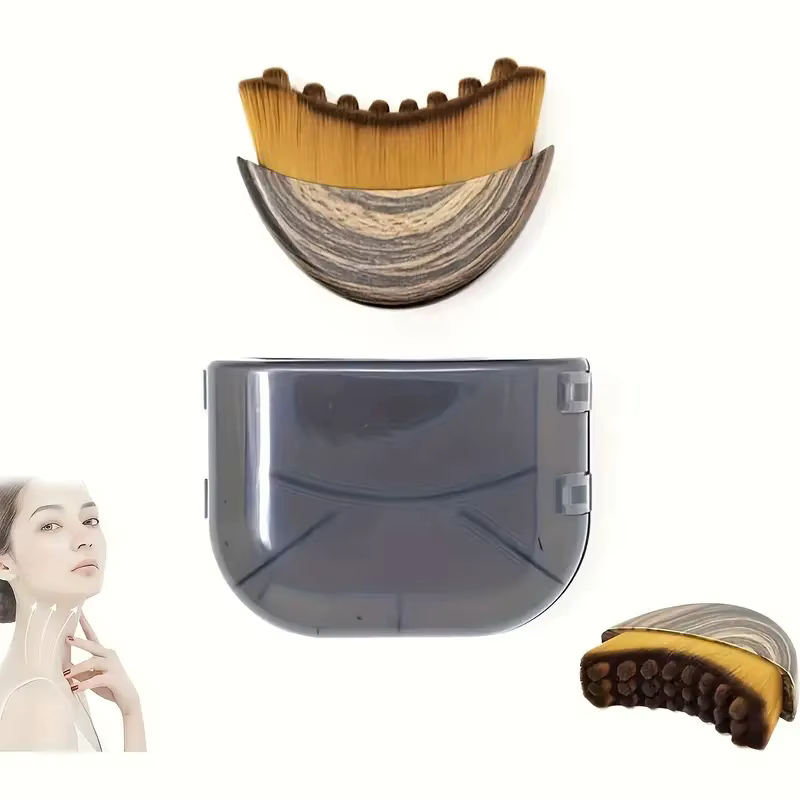 Brosse de drainage lymphatique pour le visage et le corps, outil de massage ergonomique, convient aux contours de la peau, détox et relaxation