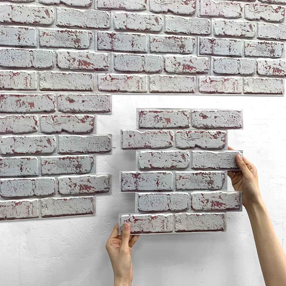 Panneau mural en fausse brique