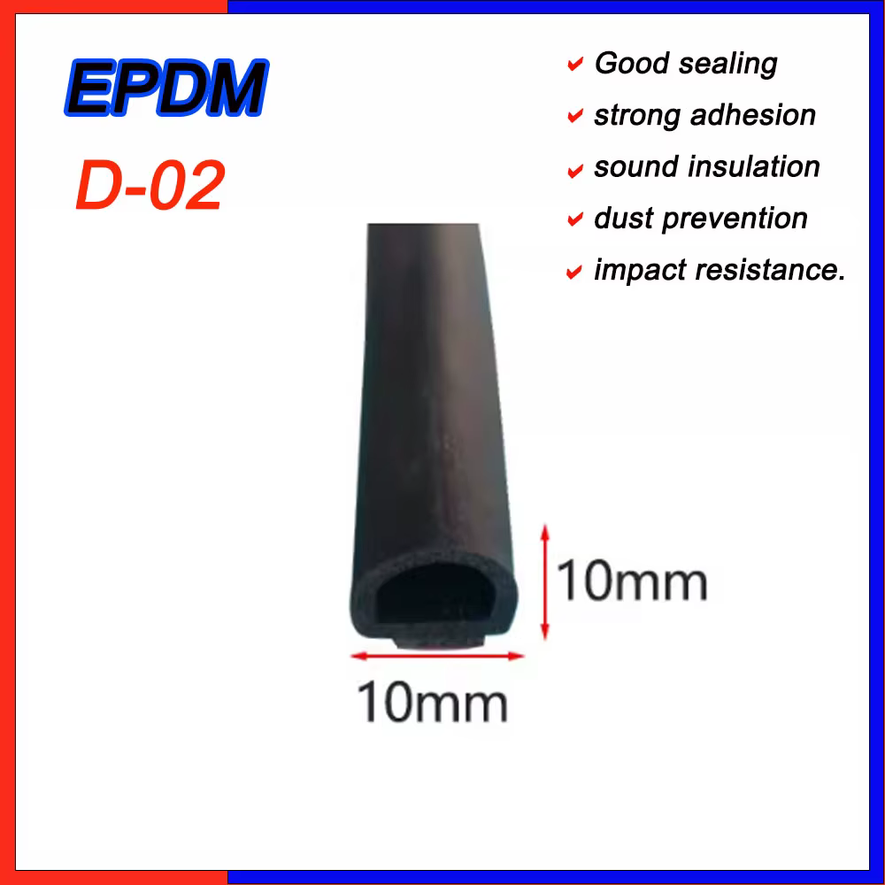 Bande d'étanchéité autocollante EPDM de 1/3/5 mètre