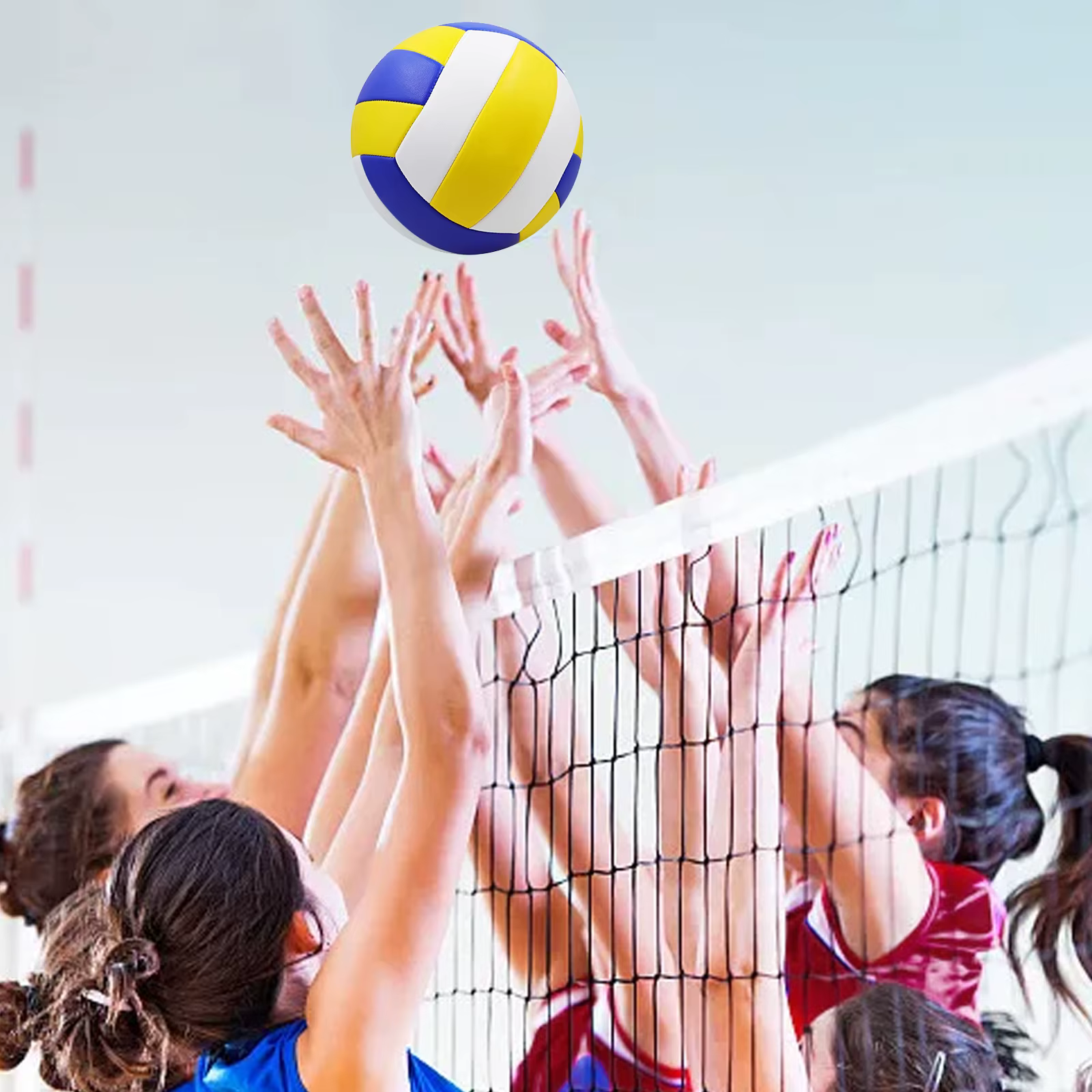 Ballon de volley-ball professionnel pour entraînement et match, pour jeunes débutants, pour entraînement en salle et en plein air, sur la plage, 1 pièce