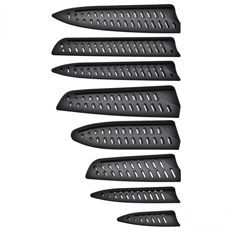 Couvre-couteaux en plastique noir, gaine de couteau de cuisine, protecteur de lame de couteau, étui de protection, accessoires de cuisine
