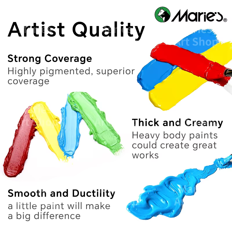 Marie's 5 couleurs ensembles de peinture acrylique