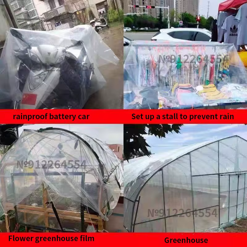 Bâche transparente épaisse et imperméable