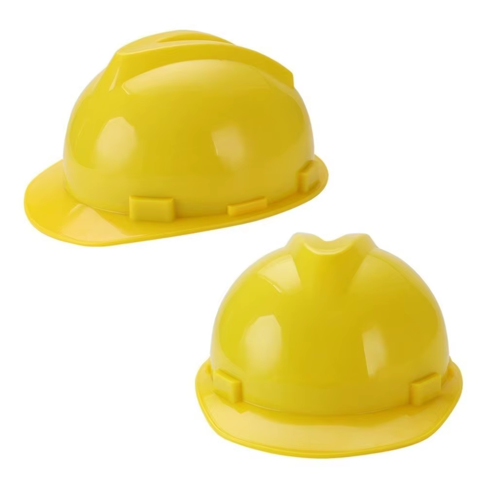 Casque de sécurité robuste ‌   Casque de protection anti-choc réglable pour chantier, avec visière solaire intégrée