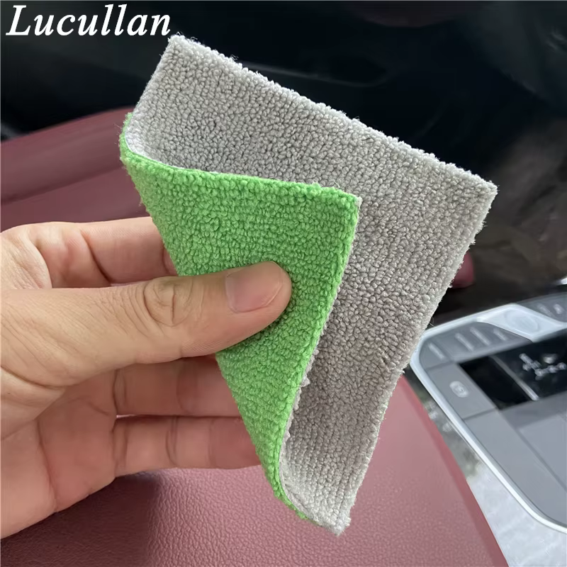 Lucullan Applicateurs de revêtement céramique portables Tissu épais + bloc de mousse avec crochet et boucle double face