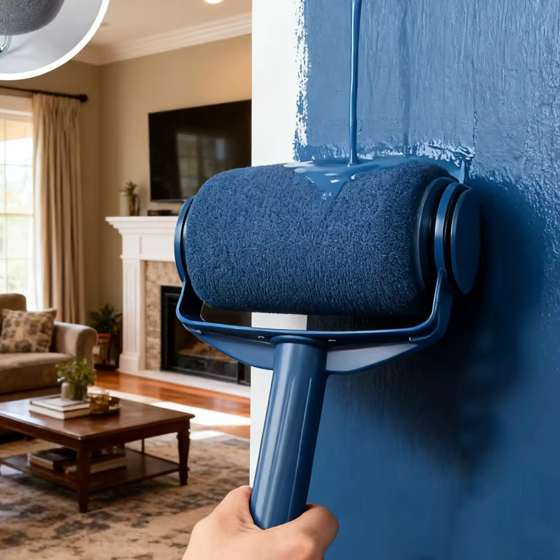 Rouleau à peinture avec réservoir intégré